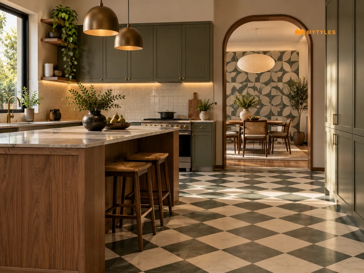 Geometric Tiles For Structured Modern Interiors